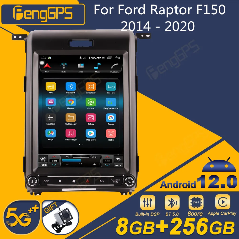 

Android 12 For Ford Raptor F150 2014-2020 Android Car Radio Screen 2din Stereo Receiver Autoradio Multimedia Player Gps