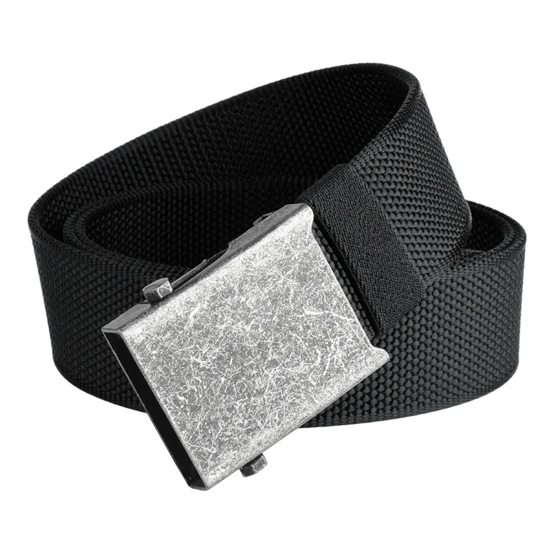 حزام نايلون بإبزيم أوتوماتيكي سميك - حزام سراويل كاجوال للأعمال العالمية للرجال الأكثر مبيعًا
