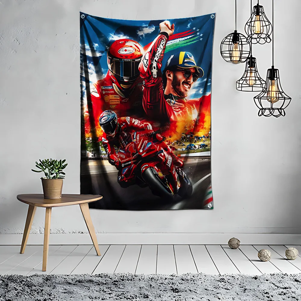 3x5 Ft Motorcycle Racing Flag Polyester Digital Printing Banner for Garage Wall Art Out Door Decoration D-d-ducatis- Grommets