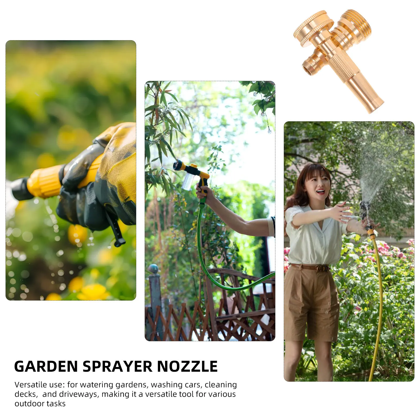 Car Wash Wand Sprayer Garden Hose Water Nozzle High Pressure Quick Connect Fitting