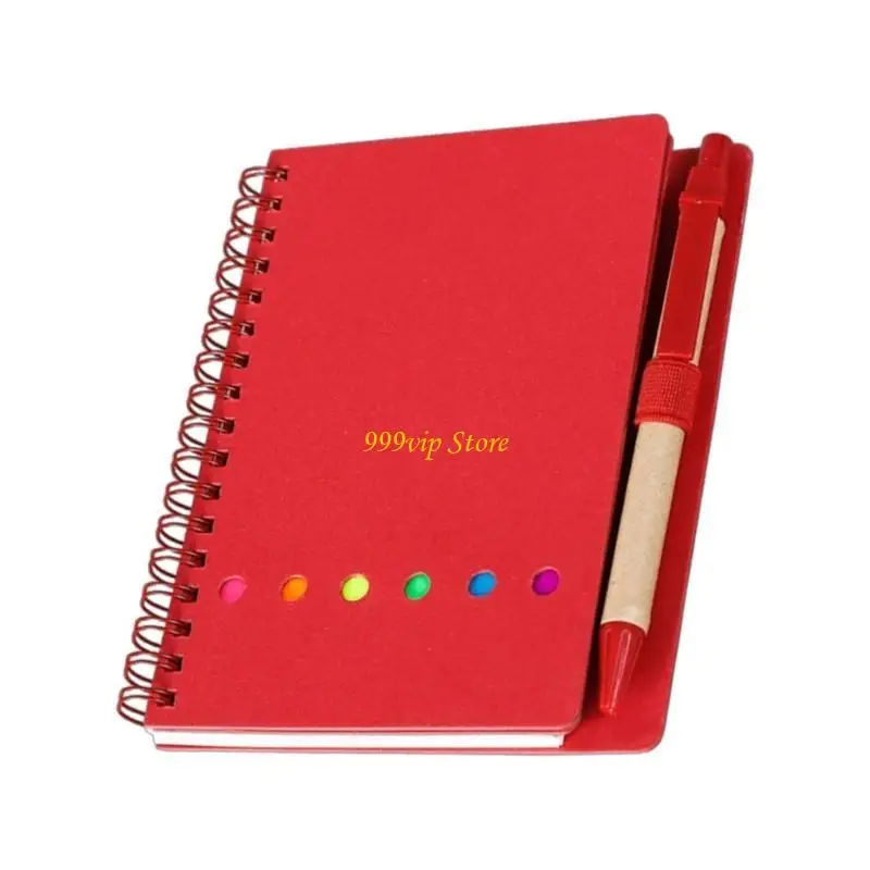 C90C 3PCSスティッキーノート付き小さな裏地のノートブックページマーカーインデックスタブ