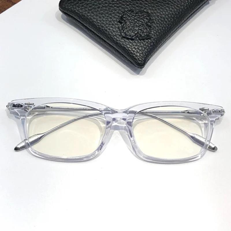 Luxury Norble Lightweight Rectangular Frame 53-17-149 Concise Unisex 92s5 Punk Fullrim Acetates Titanium Glasses237 for Prescrip