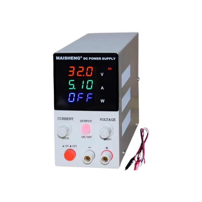 Mini Digital Display Adjustable Voltage Adjustable DC Power Supply Adjustable Voltage 30V5A Test Maintenance Power Supply 15V2A