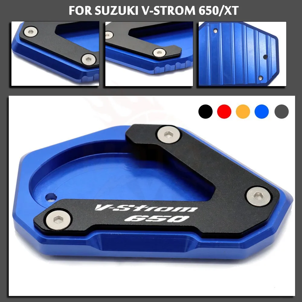 For SUZUKI V-STROM 650/XT DL650 VSTROM 650 2004-2022 Motorcycle Kickstand Plate Side Stand Pad Enlarger