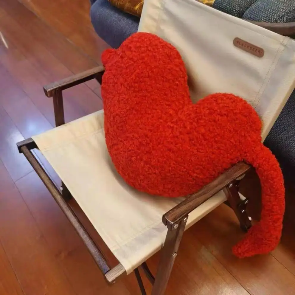 Heart Shaped Sofa Pillow Best Friend Valentine's Day Couple Gift Wedding Doll Decoration Backrest Cushion Plush Toy Gift