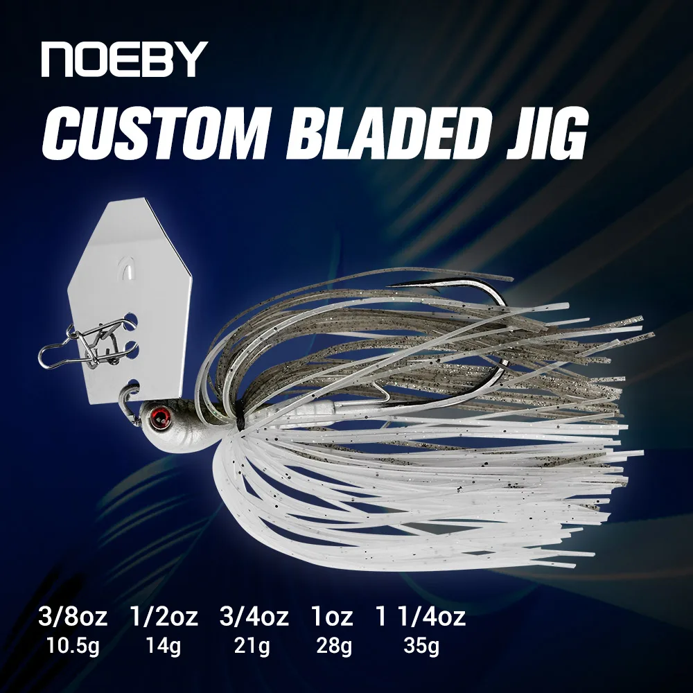 NOEBY Chatterbaits 10.5g 14g 21g 28g 35g, leurres de pêche avec hameçon aiguille, jig à lame, wobblers en fil métallique pour achigan et brochet