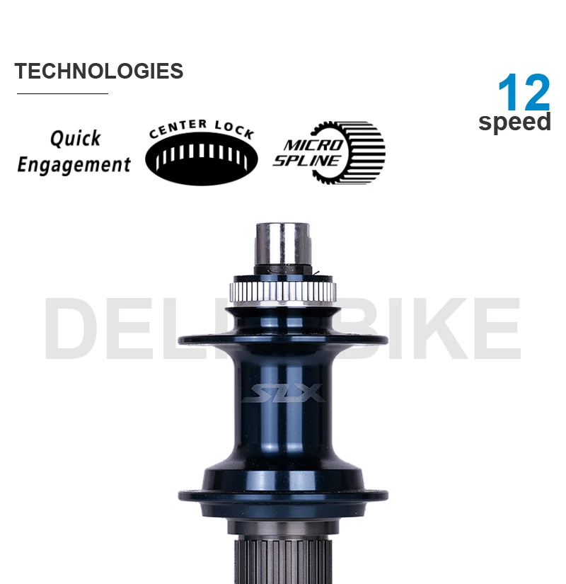 SHIMANO-buje delantero SLX HB-MT410-B, HB-M7110, HB-M7110-B, FH