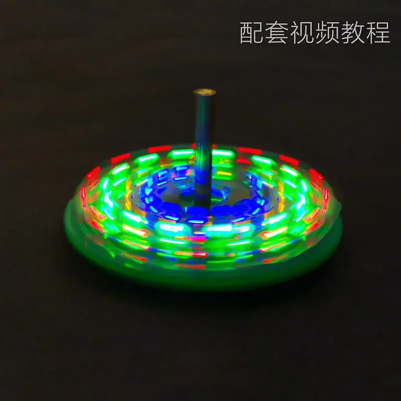 لتقوم بها بنفسك عدة إلكترونية LED الدوران لتقوم بها بنفسك طقم لحام فانوس دوار مكونات مضمنة لتقوم بها بنفسك مشروع لحام الإلكترونية (بدون بطارية) #3