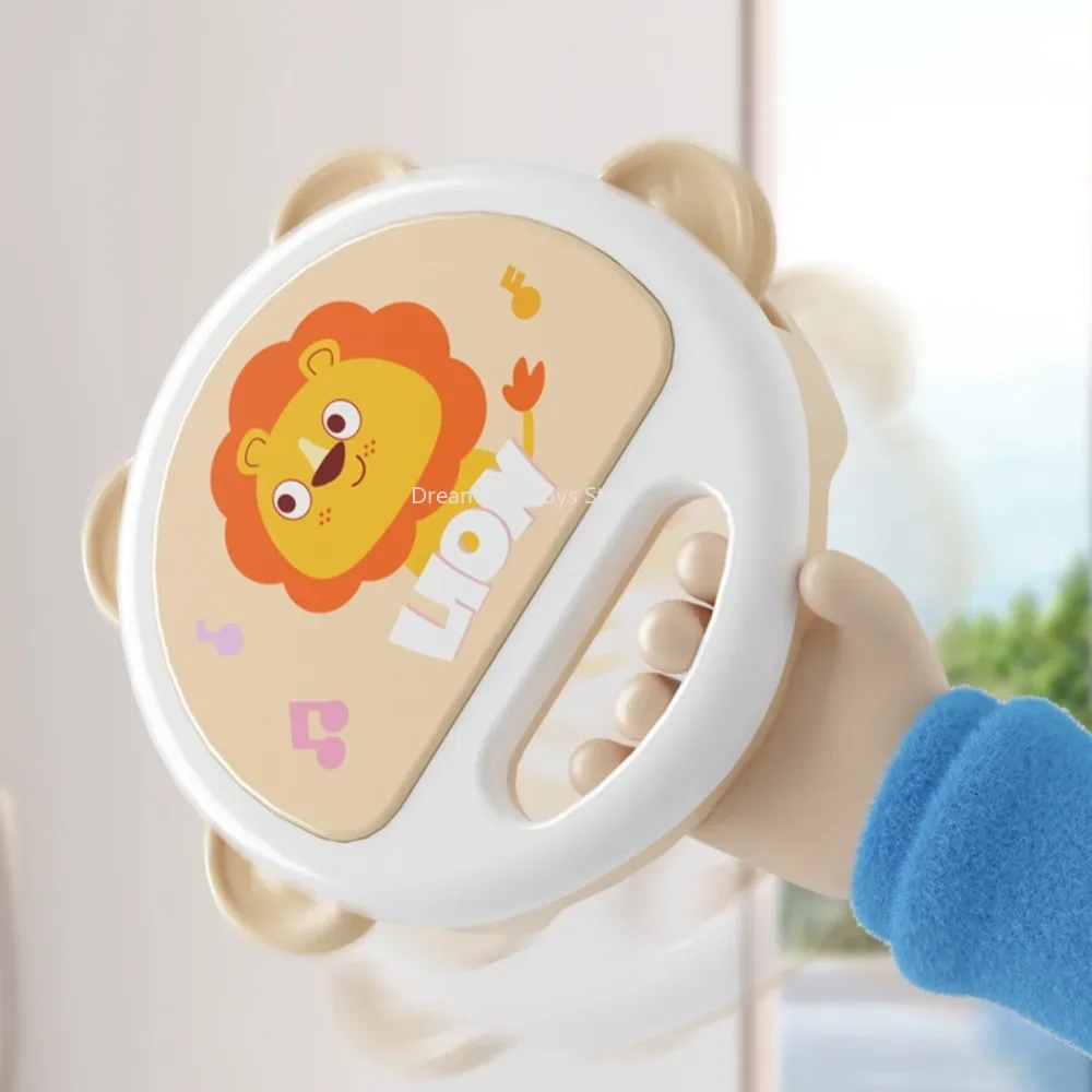 Baby Clapping Tambourine Delicate Tambourines Percussion Instrument Adorable Tambourines Handheld Tambourine Instrument For Kids