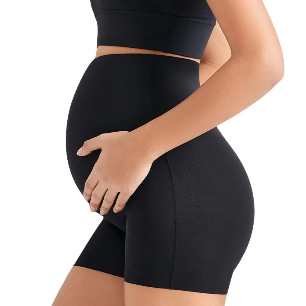 

New Maternity Yoga Pants High Waisted Stretchy Anti Reveal Seamless Belly Support Underwear