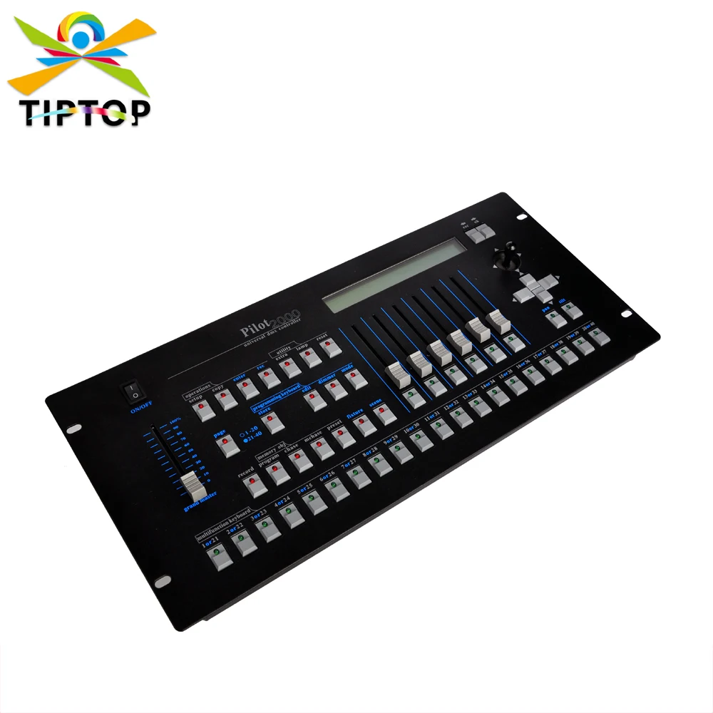 

Free Shipping Pilot 2000 DMX Controller DJ Led Light Console Program Making Running For Light Show Party Bar Lighting Control