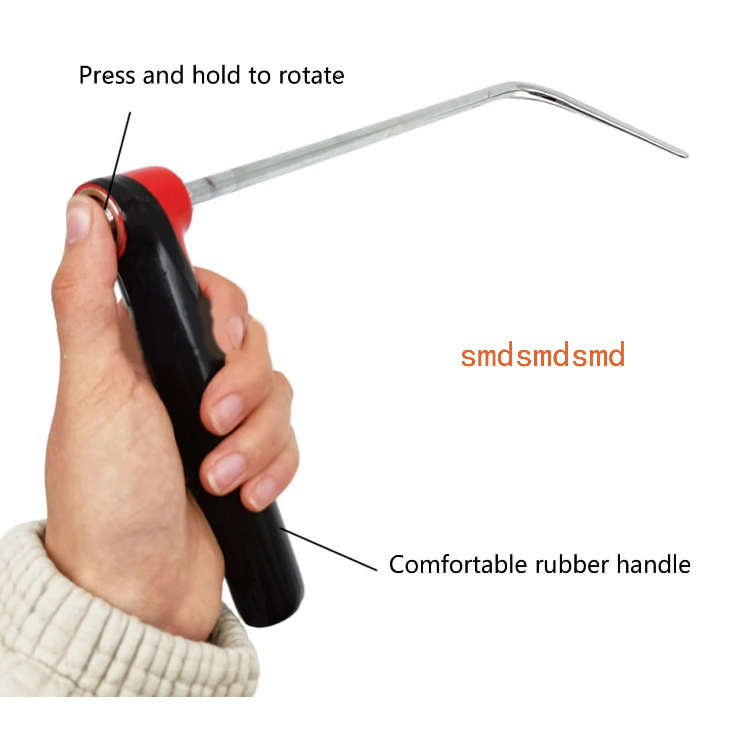Adjustable PDR King Hook Car Dent Repair Hooks Rod Rotatable Push Rods Car Body Dent Removal Crowbar Kit for car Body dents