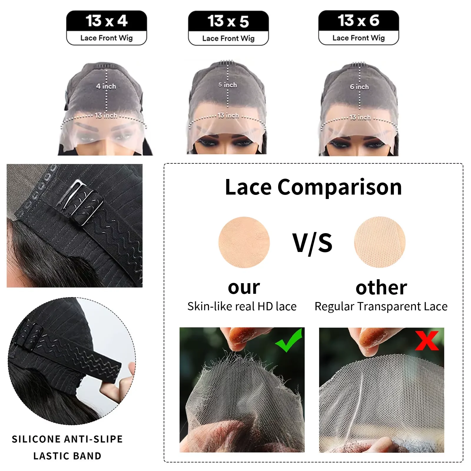 180 밀도 13x6 HD 레이스 프론탈 가발 루즈 웨이브 인모 가발 브라질리언 루즈 딥 웨이브 가발 곱슬머리 인모 가발 여성용