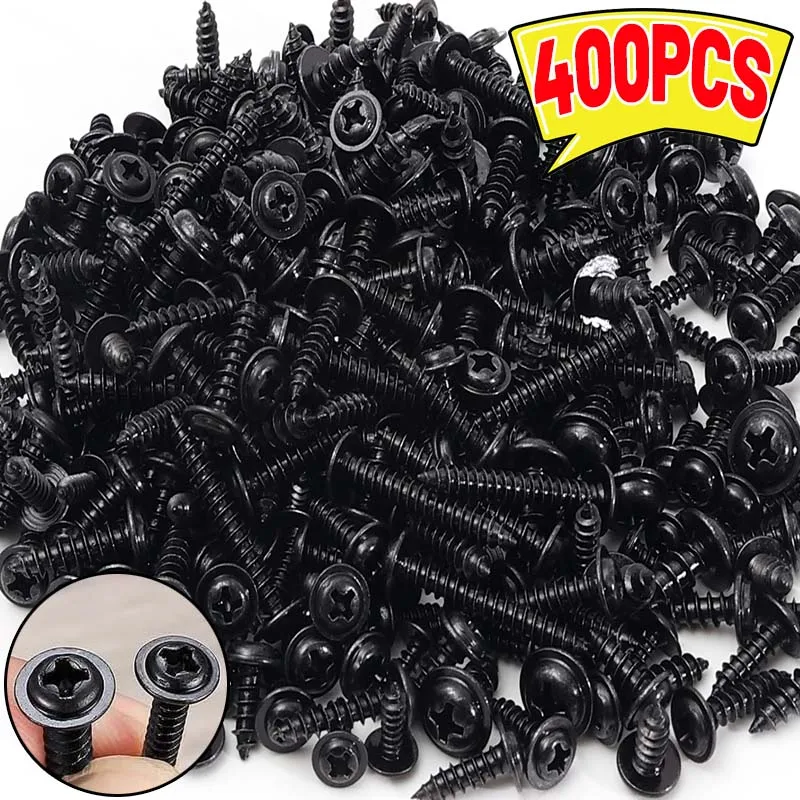 

Black Self-Tapping Screw Cross Drill Woodworking Installation Fasteners Screws Household Hardware Repair Tools Assortment Kits