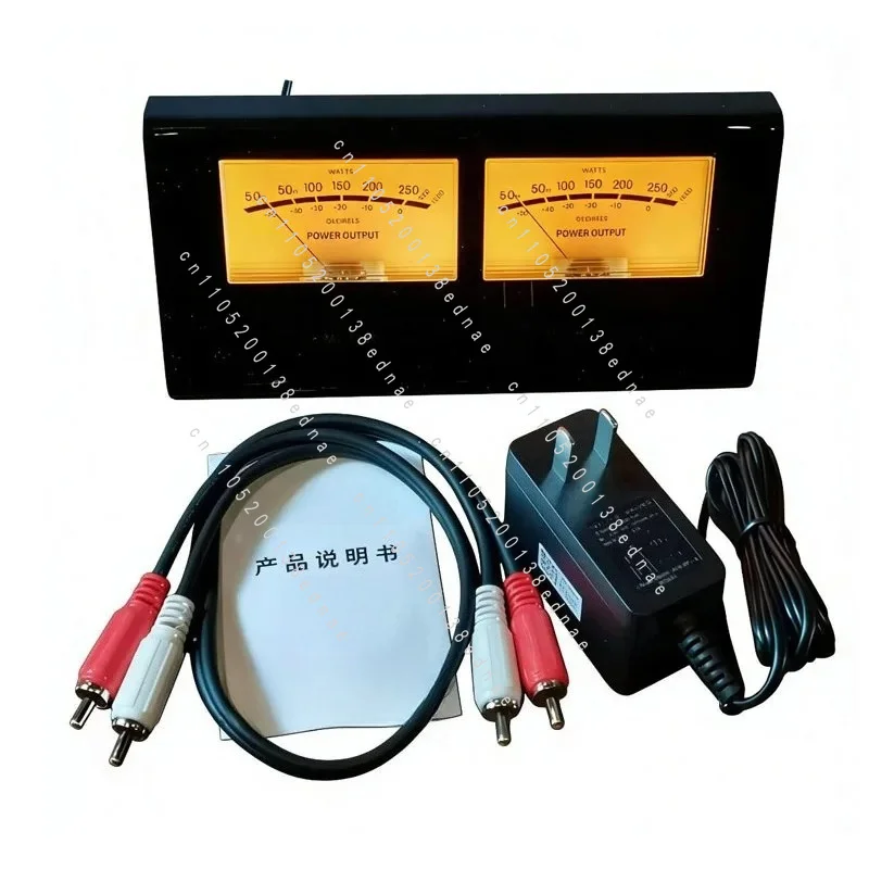 2-Way Amplifier Speaker Audio Music Orange Light High-Precision VU Meter Audio Level DB Meter Finished VU Meter DB Panel Display