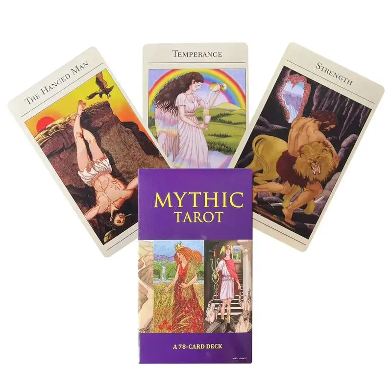 Mythic Tarot Deck Party Board Deck 78Pcs Tarot Cards Mythic Fortunetelling Tarot Cards in Full English version for Beginners