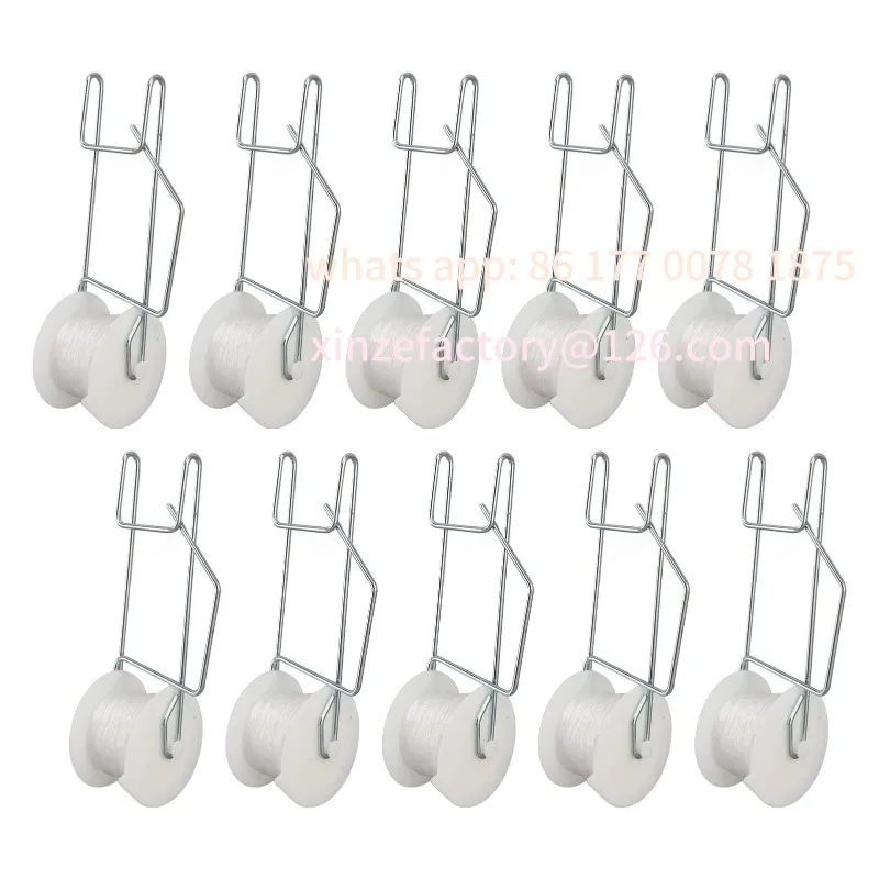 

Customizable Trellis Roller Hooks Heat Resistant Galvanized Steel Wire PP for C10pcs Tomato Roller Hooks Widely Used Vine Crop