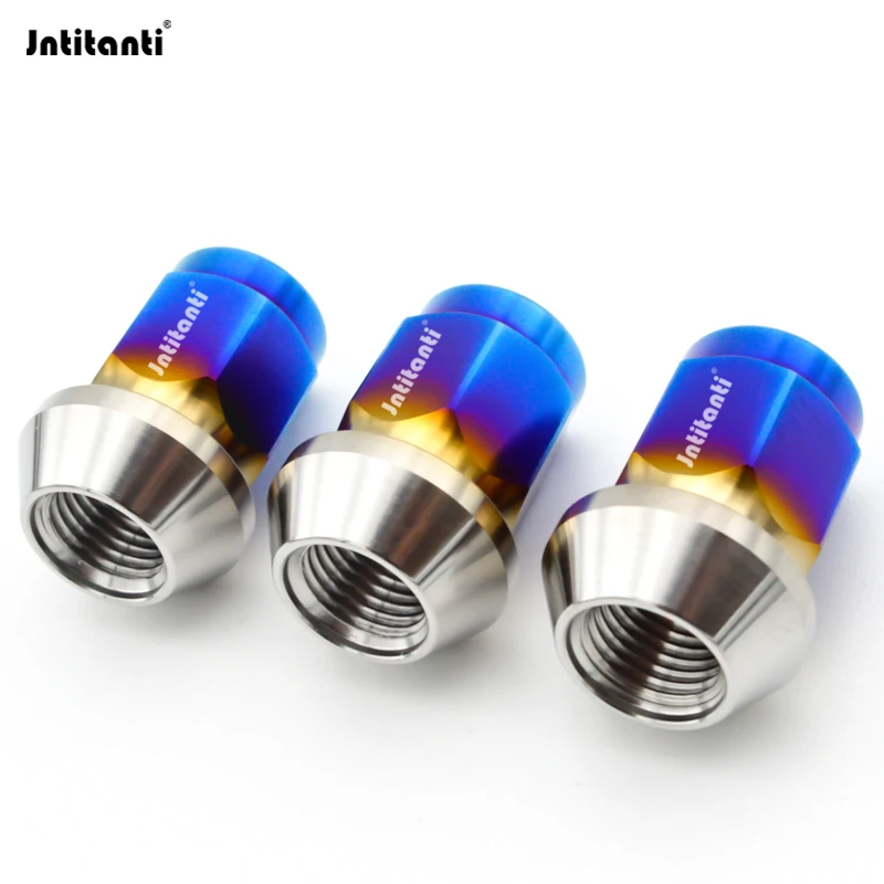 

HRMin 10.9 grade Gr5 titanium 60 degree cone seat wheel lug nut titanium nut M12x1.5x70mm