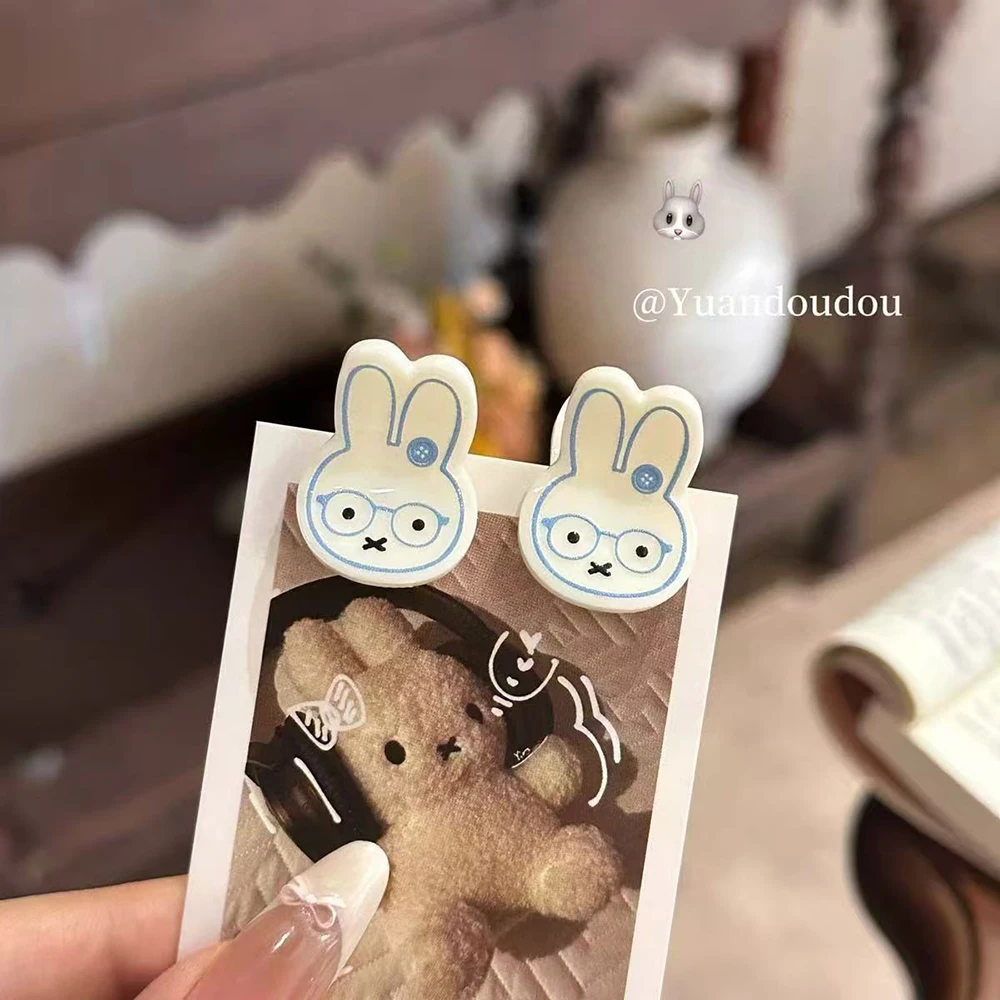 Kawaii Miffy مقاطع الشعر الصغيرة لطيف الكرتون مشبك شعر مقاطع الجمالية اكسسوارات تصفيف الشعر اكسسوارات أرنب دبوس الشعر فتاة هدية #4