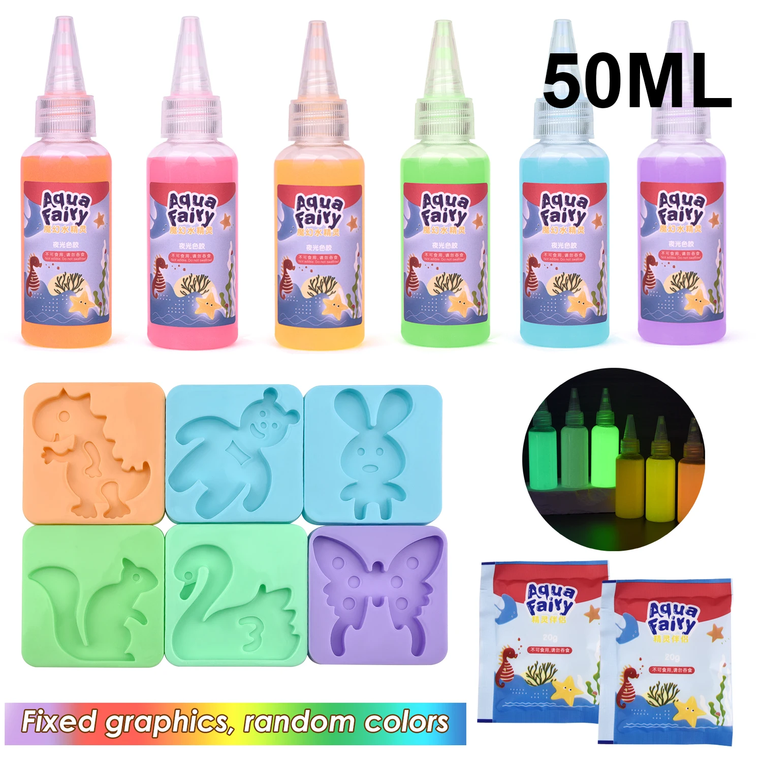 Elfo mágico de agua para niños, juguetes educativos de Hada del agua hechos a mano, regalo, Kits hechos a mano 3D, juego de juguetes de Hada del agua, Kits de moldes de elfo y océano