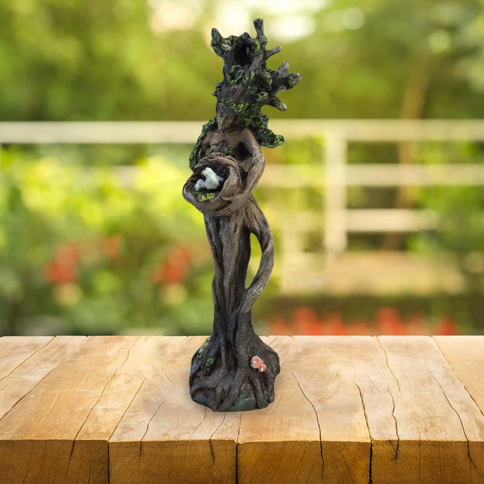 Forest Statue Courtyard Ornament Resin Statue Creative Collection Resin Forest Sculpture for Table Office Bedroom Home Shelf