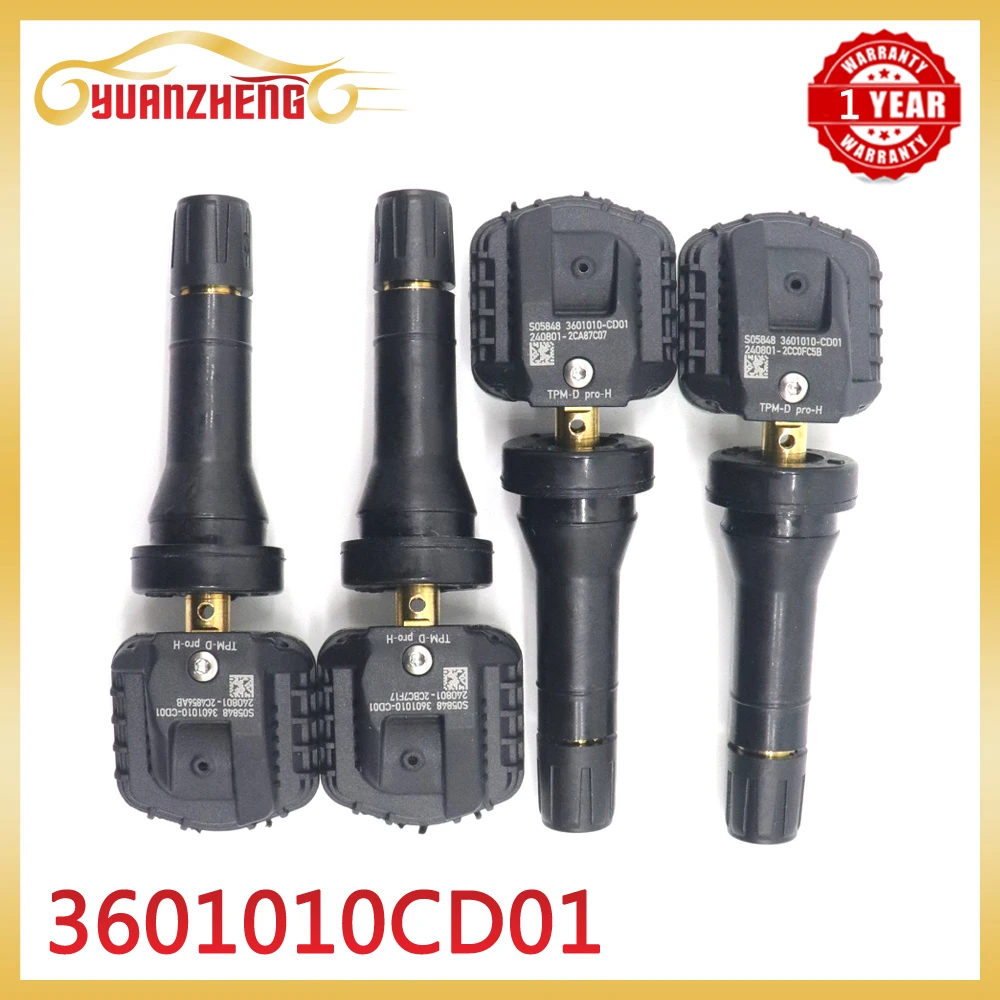 TPMS Tire Pressure Sensor 433MHz 3601010CD01 For ChangAn CS35/CS55/CS75/EADO PLUS Raeton CC UNI-K UNI-T 2019-2026 3601010-CD01