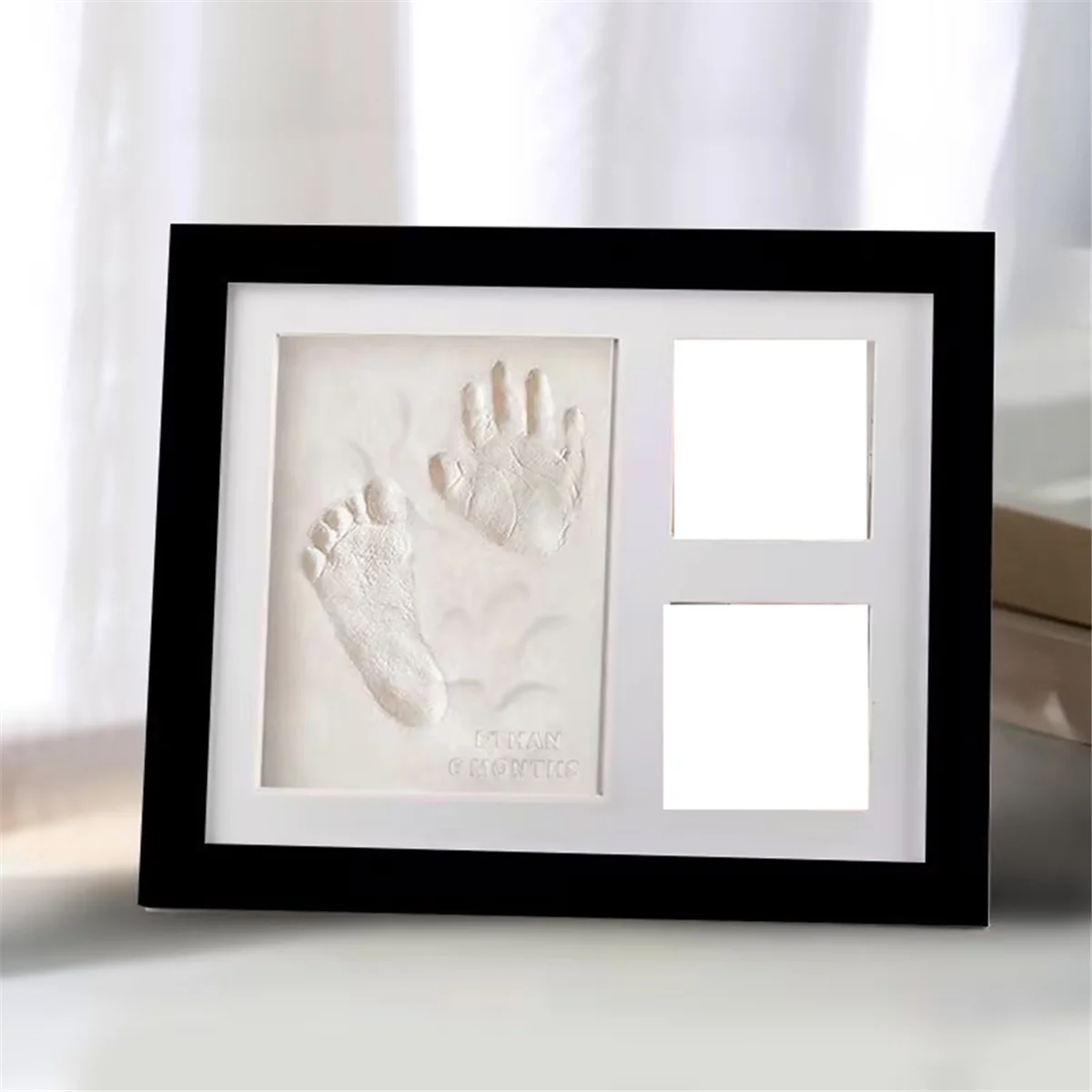 Baby Clay Handprint and Footprint Kit - Baby Shower Gifts and Perfect Nursery Room Decoration White