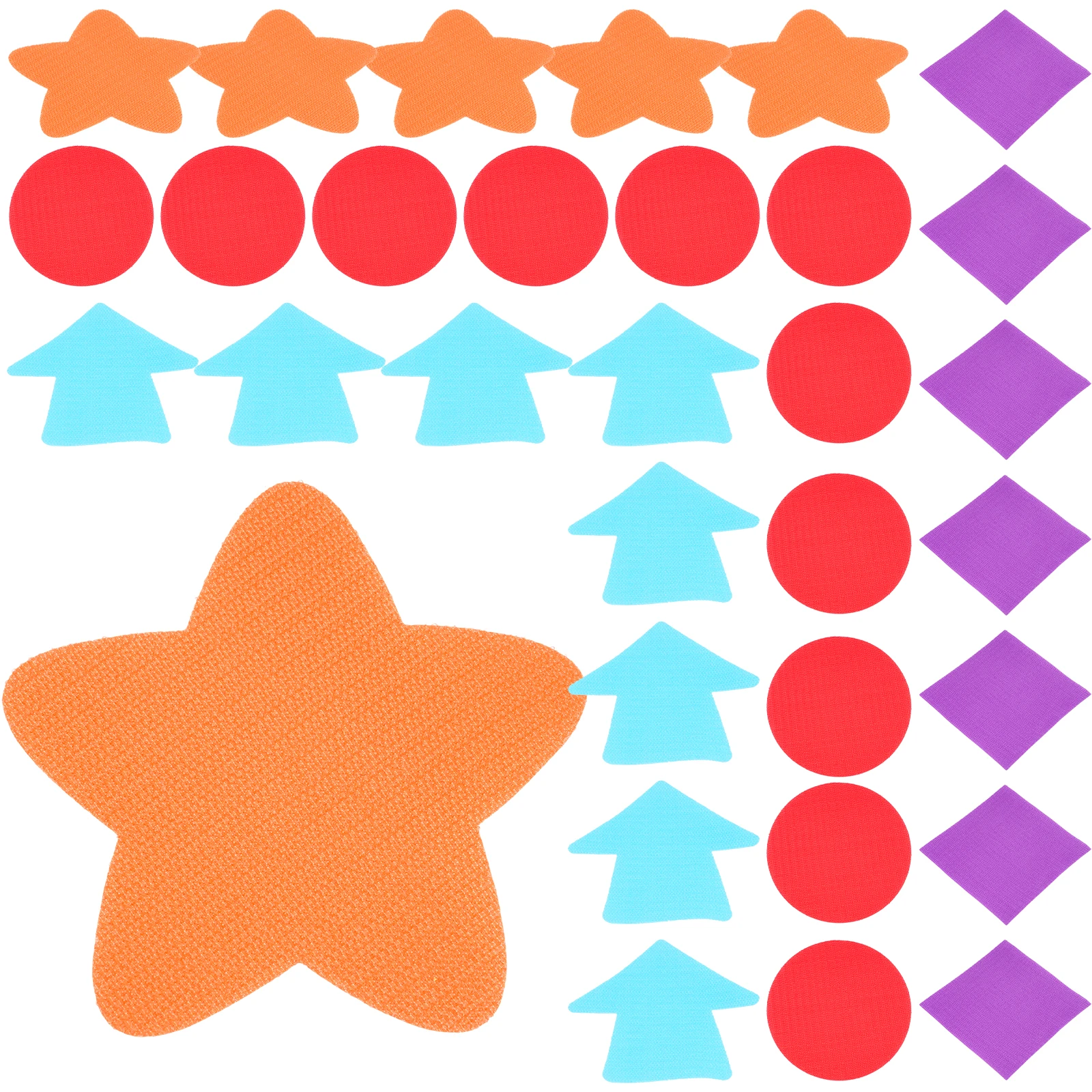 

40 Pcs Markers Colorful Carpet Stickers Nylon Rug Educational Classroom Preschool Home School Gaming Puzzle