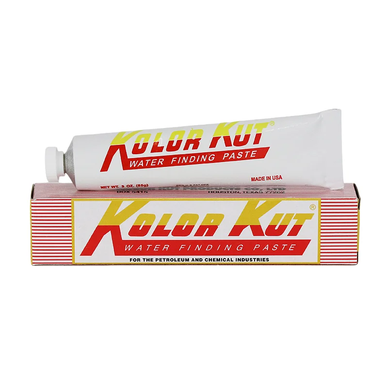 Pâte de détection d'eau Kolor Kut originale 3oz pour jauge de réservoir d'huile, outil de test de niveau de carburant et d'eau pour le pétrole