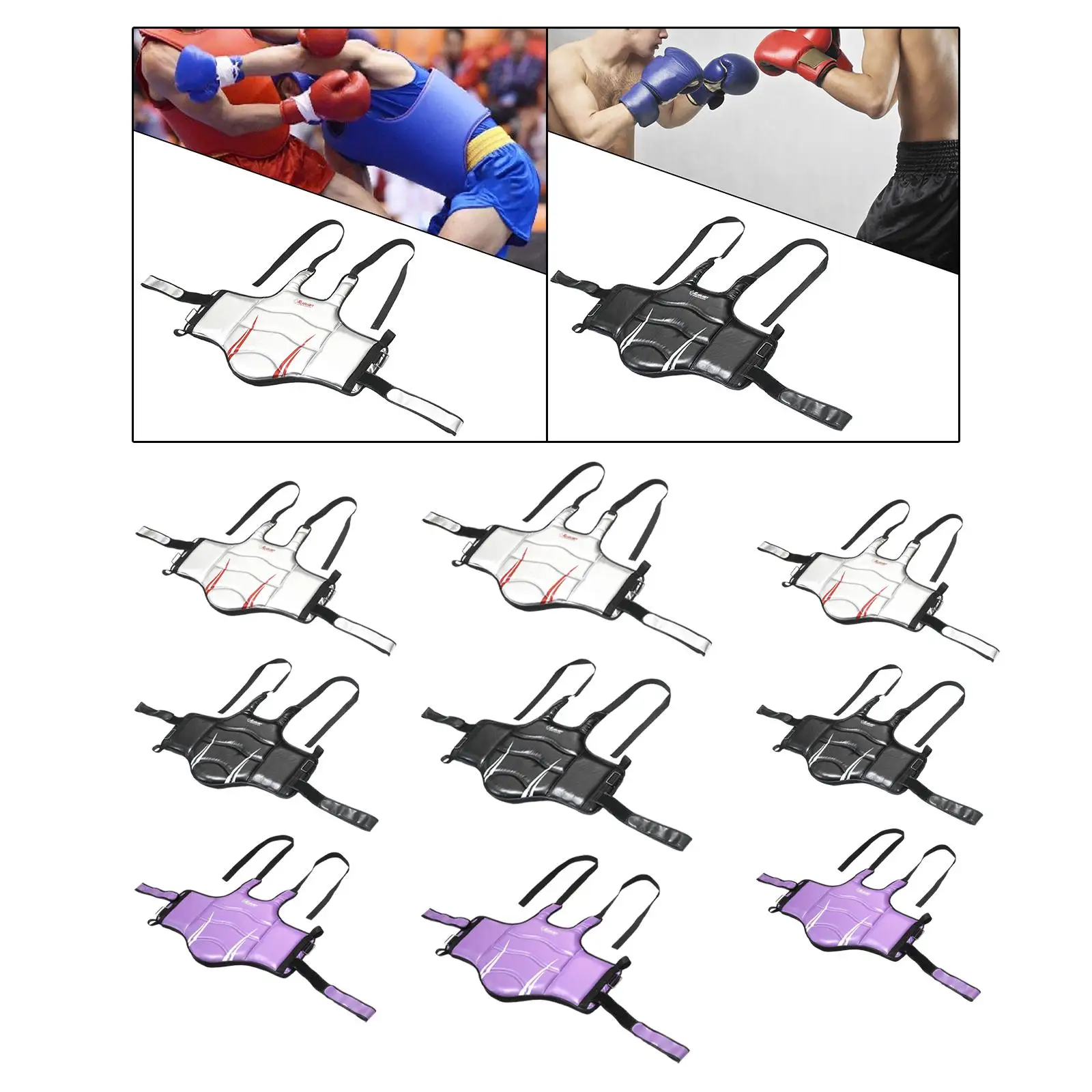 

Boxing Chest Guard for Men Women Sparring Training Gear Protection Equipment Chest Protector for Sanda Taekwondo Mma Training