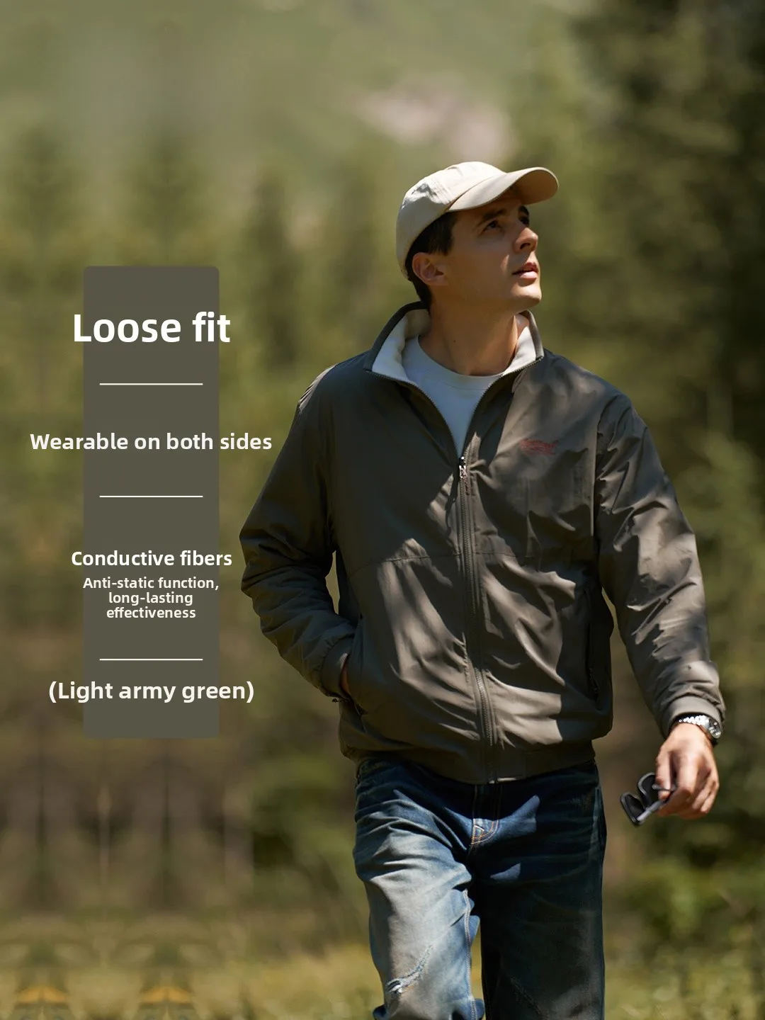 

Мужская куртка Simwood из водонепроницаемой нейлоновой ткани, двусторонняя, свободного кроя, с проводящим эффектом, повседневная, съемная подкладка