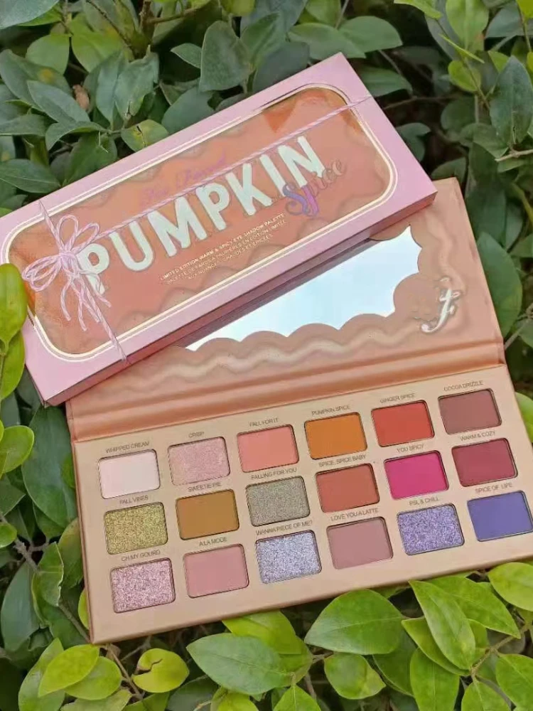 Hot Pumpkin 18 Colors Eye Shadow Pallete Matte Eye Shadow Palette Shimmer Shine Diamond Eyeshadow Make Up