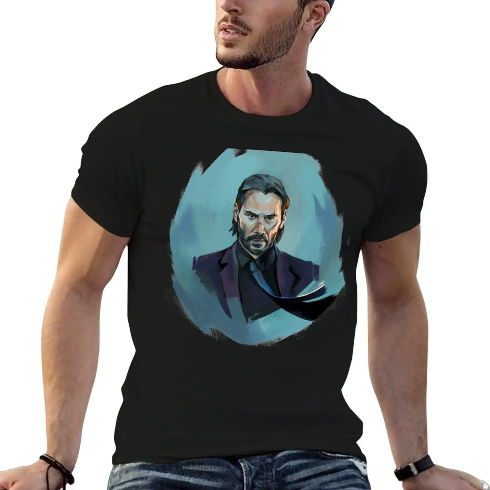 

John Wick T-Shirt t shirt man plain men t shirt cotton 100% t shirts for man pack cotton T-shirt