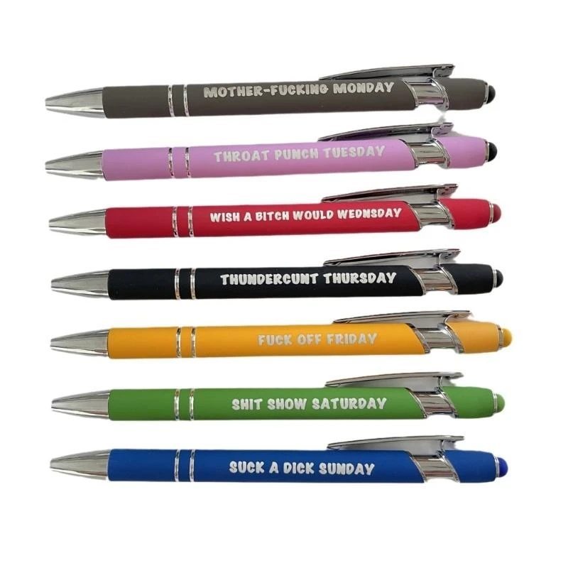 Смешная выдвижная шариковая ручка с прикосновением к экрану