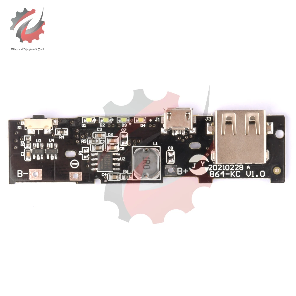 DC 5V 2A USB Power Bank moduł ładowania 18650 baterii Li-ion komórki litowe opakowanie ładowania PCB Circuit Board dla Xiaomi Huawei