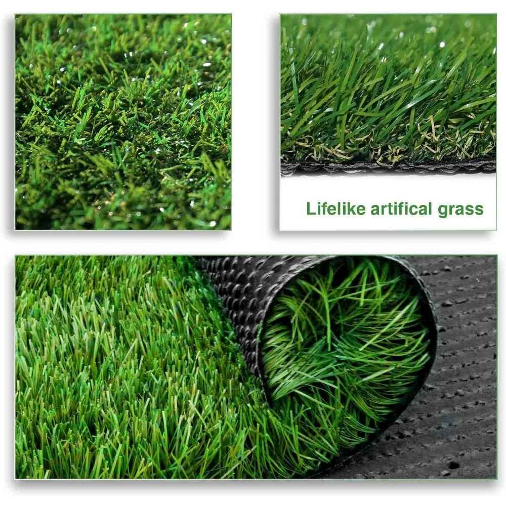 Imagem -03 - Artificial Turf Fake Grass Carpet Indoor e Outdoor Garden Lawn Paisagem Synthetic Mat 6.5x10 Pés 1.38