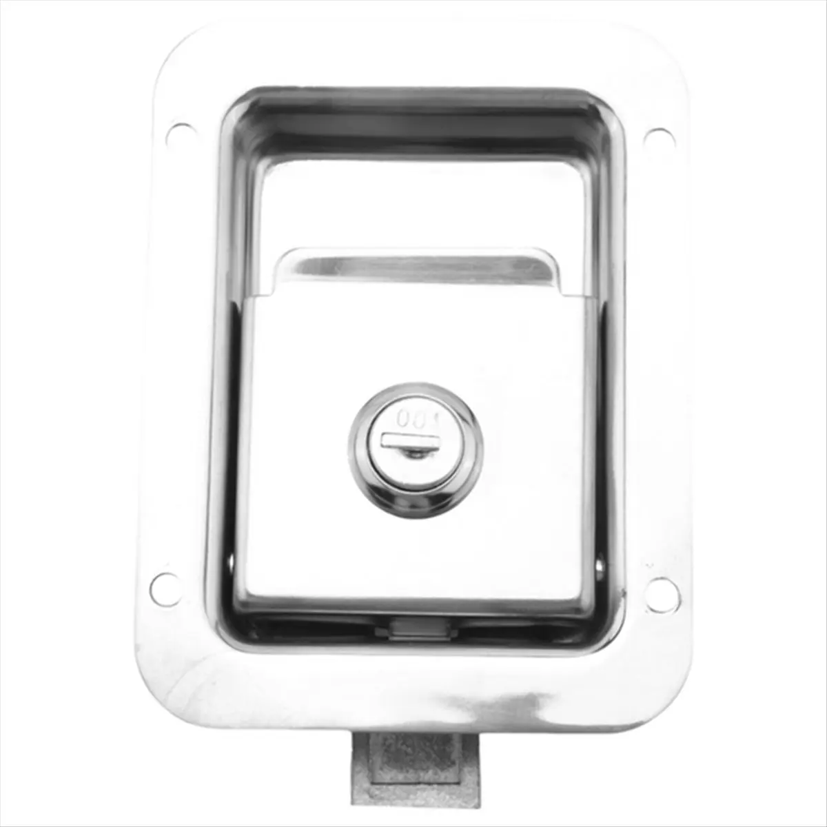 Super Sale Paddle Slam Latch with Lock & Key Travel Trailer Lock Stainless Steel RV Door Latch Heavy Duty Flush Mount Handle Lat