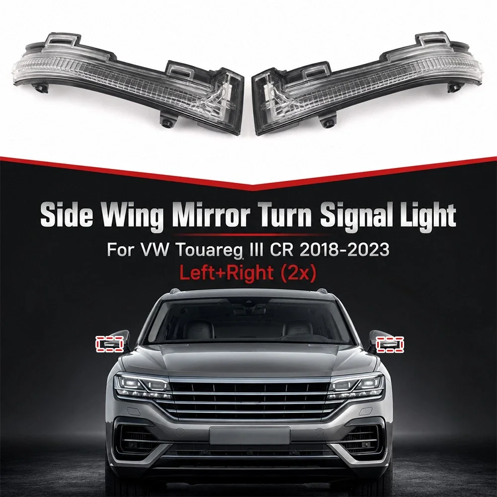 LED Mirror Indicator Running Indicator 760949101 For VW Touareg III CR 2018-2023 Side Mirror Turn Signal Light Lamps