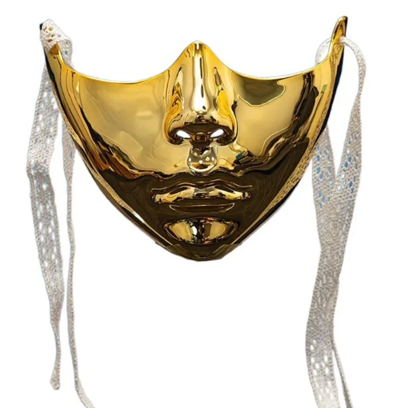 Retro ABS Maskenball-Masken Cosplay Halbgesichtsmaske Kostümmaske für Damen und Herren