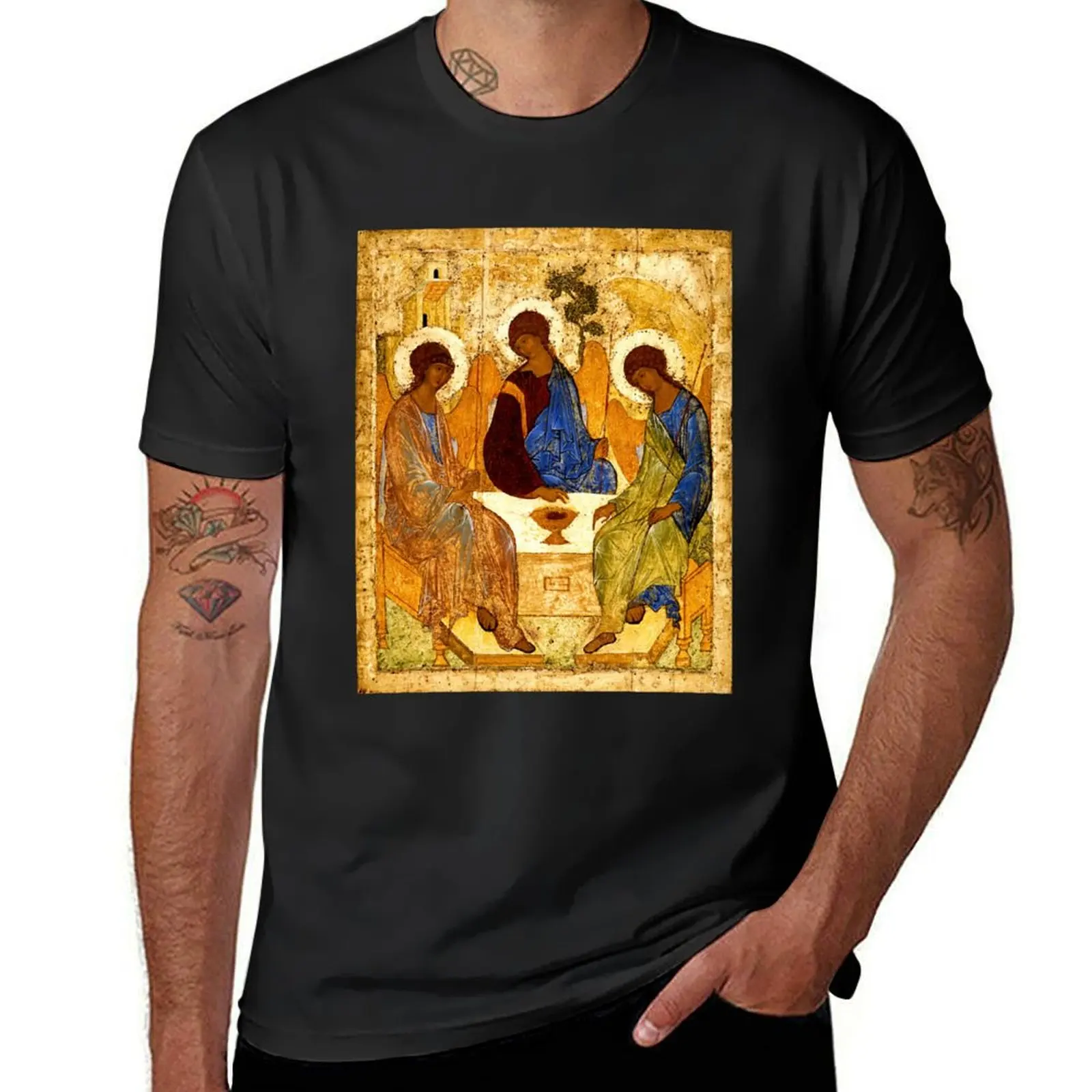 

Holy Trinity Rublev HD VERSION T-Shirt sweat graphics t shirts men