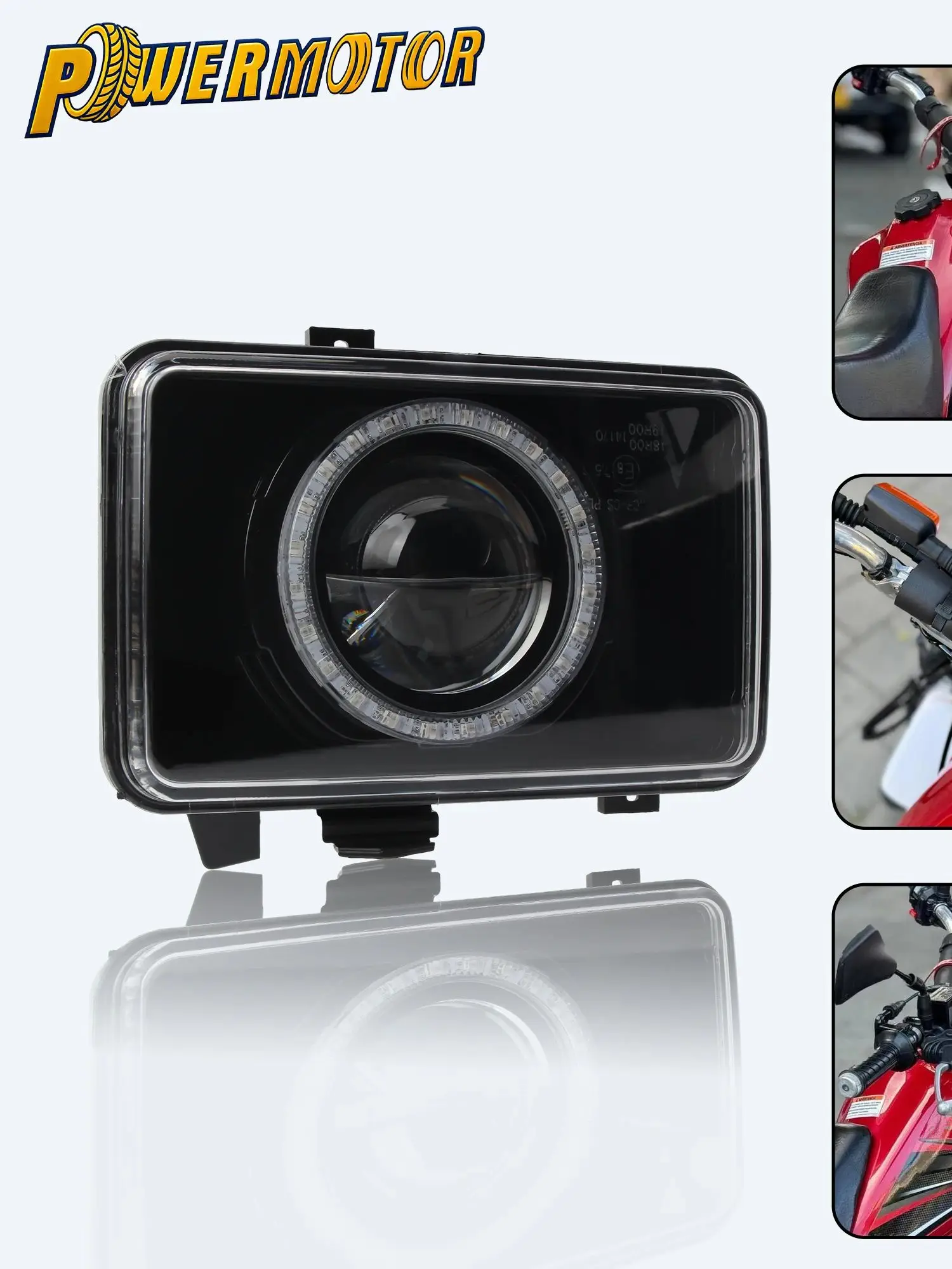 AliExpress PowerMotor For Yamaha DT125R V6 LED Headlight Motocross RGBW APP Control Head Light DT 125 200 350 R RE X Dirt Bike Modified Accessories