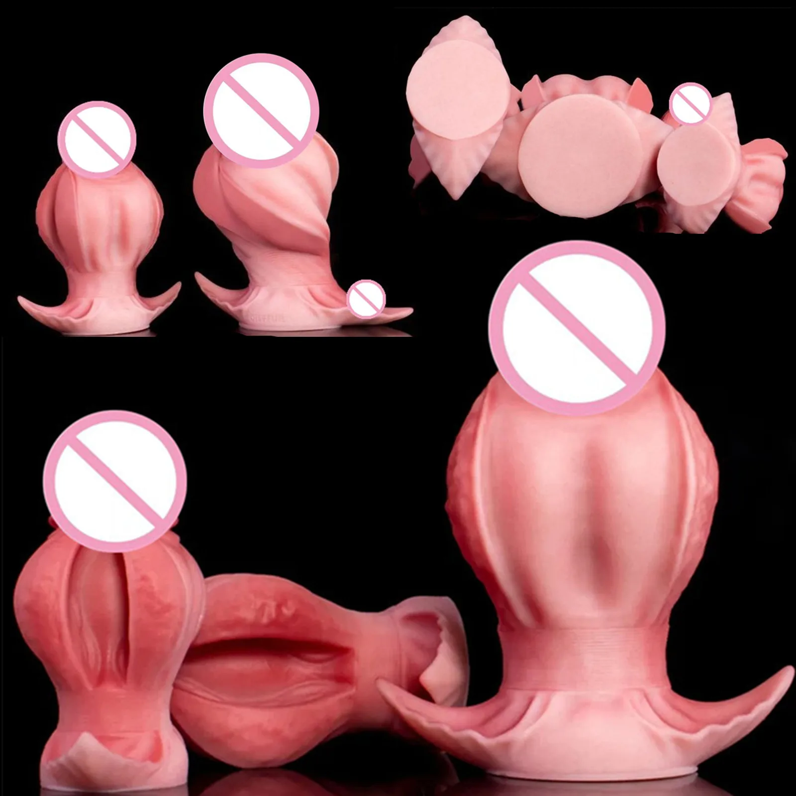 New Huge Peach style Ass ButtPlug Flesh Flower Anal plug Fissure-Blooming Dildos Orgasm Sex toys G-spot Adult Masturbation Dildo