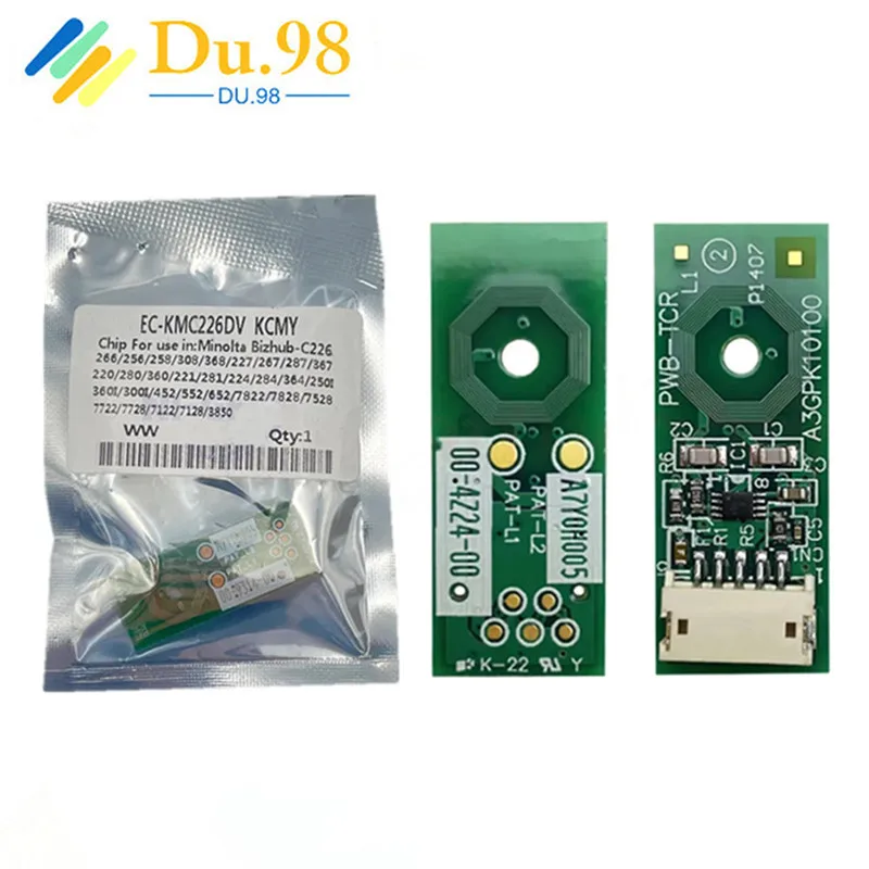 4 X DV313 DV-313 DV 313 Develop chip for Konica Minolta Bizhub C226 C266 C368 C308 C258 C227 C267 C287 C367 Developer Unit chip