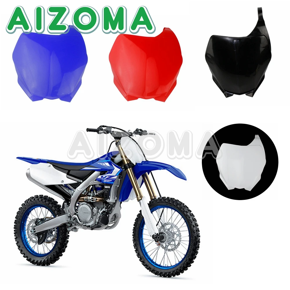 For Yamaha YZ YZF WR WRF 125 250 450 2006-2014 Motocross WR250F WR450F 4 Colors Motorcycle Front Number Plate Registration Panel