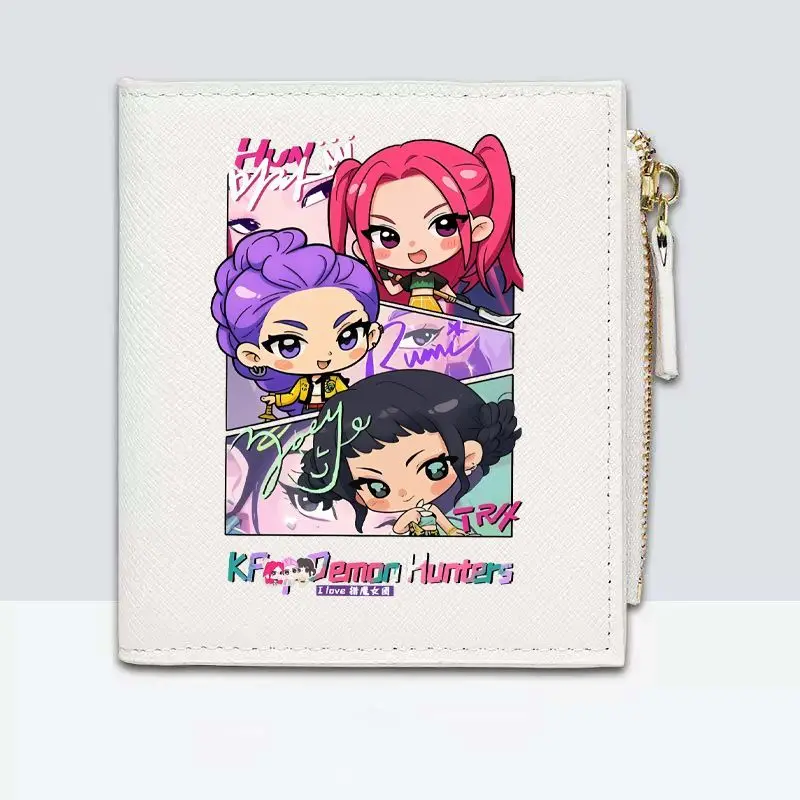 

Anime Movie K-Pops Demons Hunters Mira Zoey Rumi Cosplay Wallet Student Coin Purse Card Packs Halloween Party Supplies Toy Gift