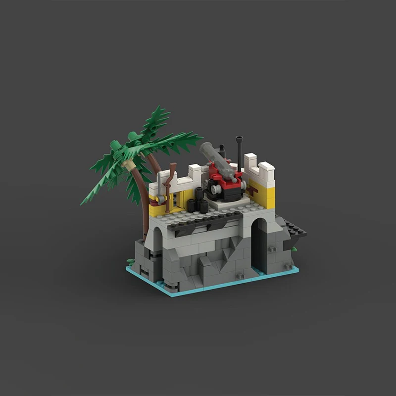 299PCS MOC Custom Building Blocks Set: Eldorado Fortress - Dock Expansion, Perfect For Medieval Enthusiasts