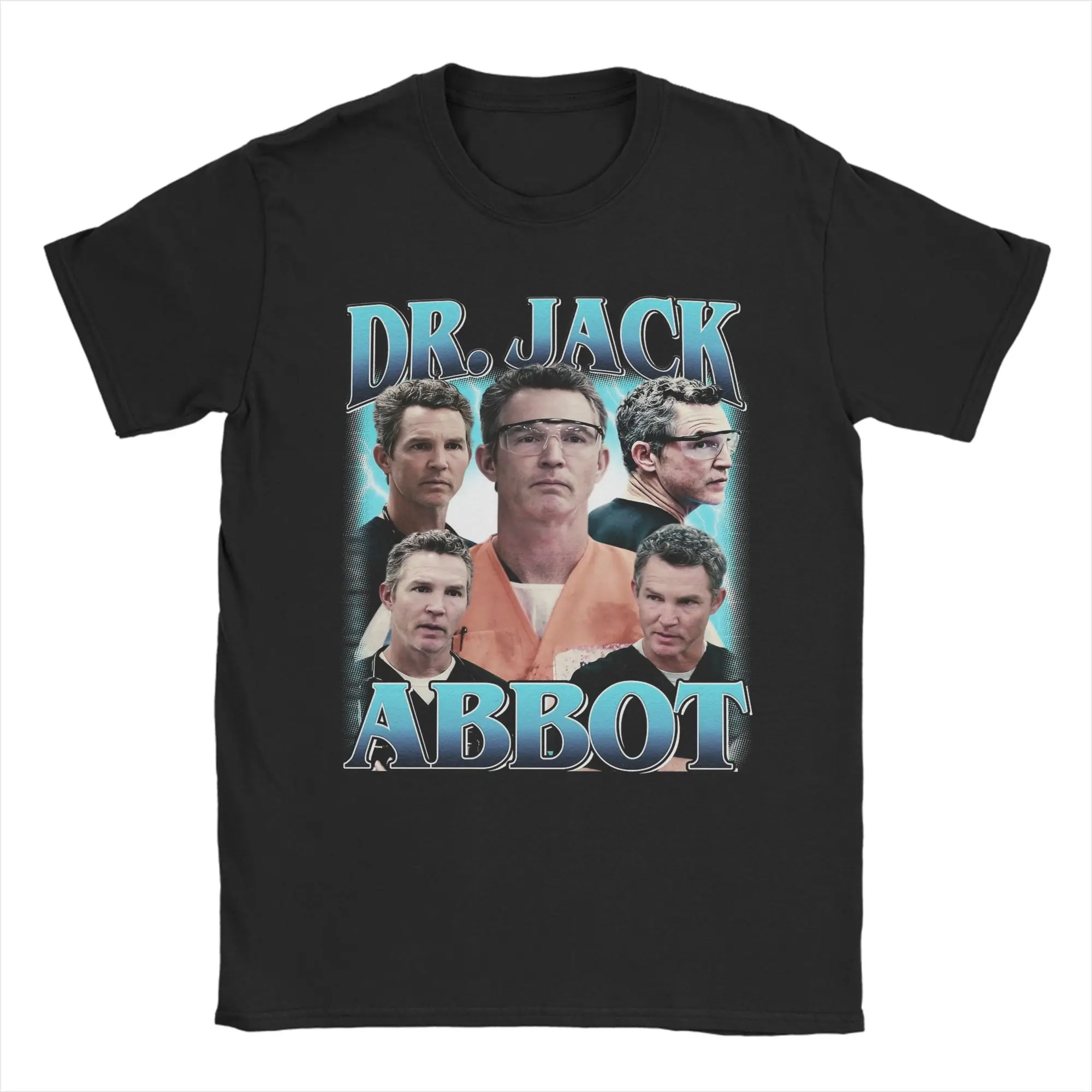 90s Retro Dr. Jack Abbot Doctor The Pitt Tv Show T-Shirts Men Pure Cotton Tees Round Collar Short Sleeve T Shirt Plus Size Tops