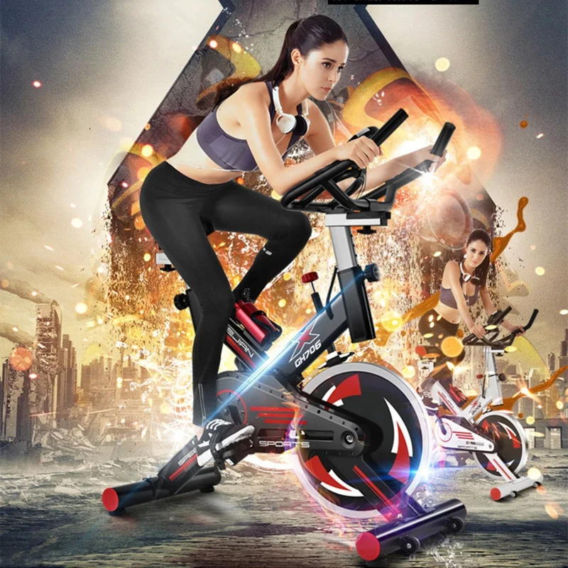 Stainless steel large flywheel 8kg home mute spinning bike fitness club body building dynamic bicycle OEM from factory wholesale