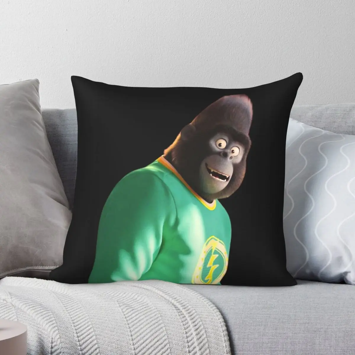 Sing Johnny Square Pillowcase Polyester Linen Velvet Creative Zip Decor Car Cushion Case