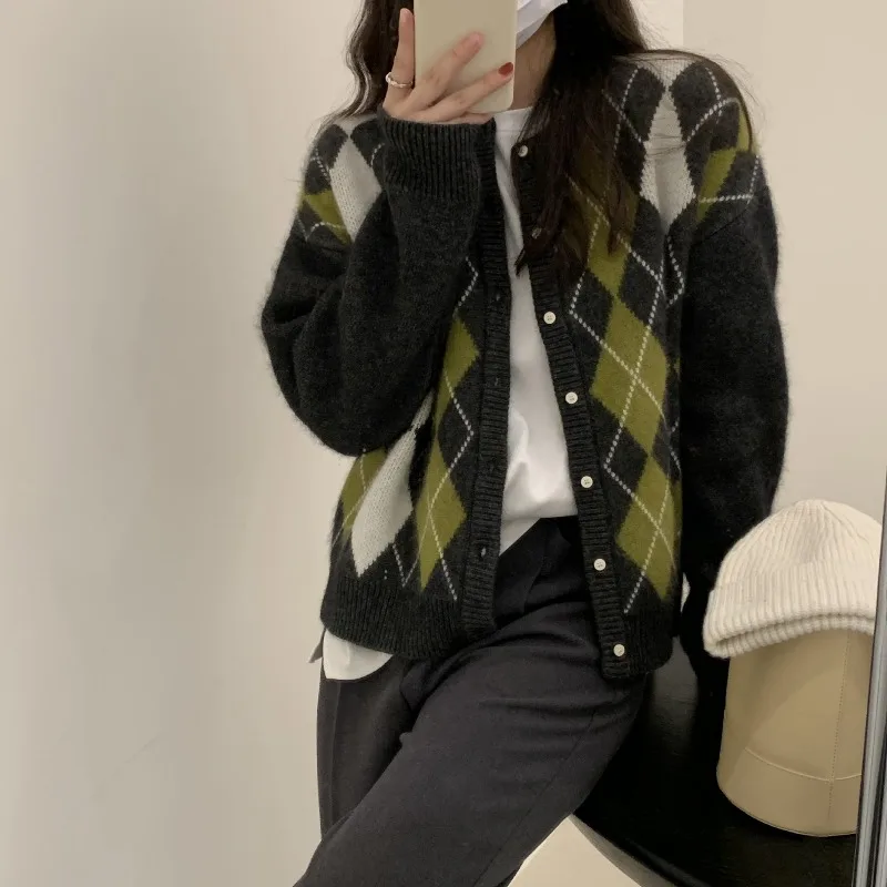 

Woman Sweater Cardigan autumn/winter Korean Style Knitting Fashionable Long Sleeve woman's Clothing Dropshipping PYRMA1667